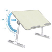 Table réglable pour ordinateur portable, support de bureau en aluminium pour lit/tablette, A6