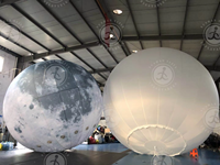 Vente chaude Led Éclairage Huit Planètes Ballon Gonflable Lune Ballon Pour La Fête Suspendue