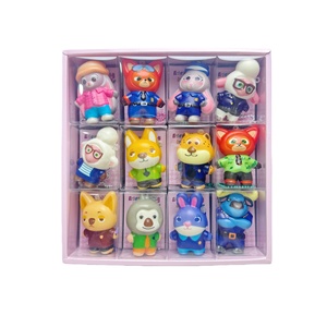 24 Pièces Pendentifs à Presser Animaux Joyeux de la Ville, Jouet Anti-Stress pour Enfants, Unisexe, Vente en Gros Transfrontalière - Product Image 5