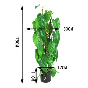 <span class=keywords><strong>Albero</strong></span> di Anthurium Artificiale di Alta Qualità, 60 cm, con Vaso per Decorazione del Soggiorno - Product Image 3
