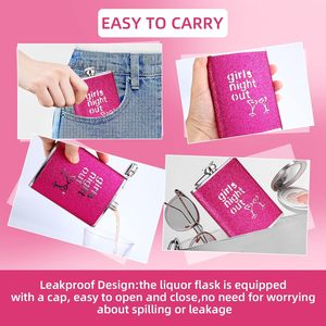 Coffret Cadeau Tendance : Mini Flacon à <span class=keywords><strong>Whisky</strong></span> <span class=keywords><strong>Rose</strong></span> Scintillant en Acier Inoxydable de 8 oz pour Fille – Promotionnel - Product Image 4