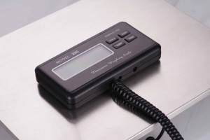 Elektronische Waage 200kg/0,1 kg Dünne tragbare elektronische Waage Digitale Post waage LCD-Boden waage Edelstahl - Product Image 5