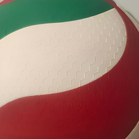 Échantillon gratuit OEM Ballon de volley-ball taille officielle 5, ballon de volley-ball de plage personnalisé en cuir PU laminé