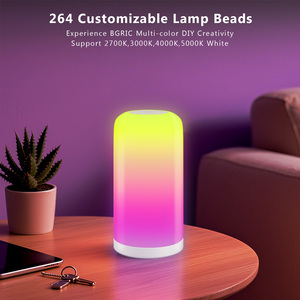 RGBIC+CCT + Wi-Fi Color-Changing Tap Lamp, <b>Bedside</b>/Nightstand LED Night Light - Product Image 2