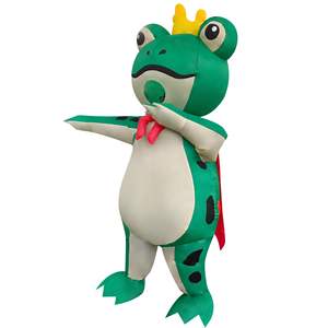 वयस्कों के लिए मजेदार मेंढक इंफ्लेटेबल-वाटरप्रूफ पॉलिएस्टर कपड़े यूनिसेक्स जन्मदिन और हेलोलीन - Product Image 5