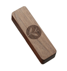 Houten doosje van beukenhout met gepolijste schuifdeksel, op maat gemaakt logo, kleine maat, voor thee verpakkingen, met magneten, antieke sigarenkist - Product Image 2