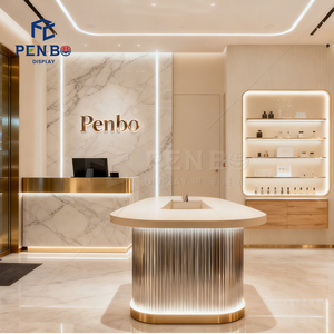 Vitrine de parfum illuminée personnalisée, meuble de bar à parfum haut de gamme, vitrine de magasin de parfum, <span class=keywords><strong>comptoir</strong></span> d'exposition - Product Image 5
