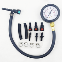 Outils de diagnostic Kit de test de pression de carburant 0-100PSI Jauge de test de pompe d'injection de carburant pour voitures motos camions
