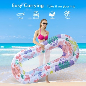 Flotadores Inflables Multicolores de PVC para Piscina, Tamaño Adulto, Hamacas Acuáticas, Juegos Flotantes para Fiestas en la Piscina, para Uso Residencial, Máximo - Product Image 6