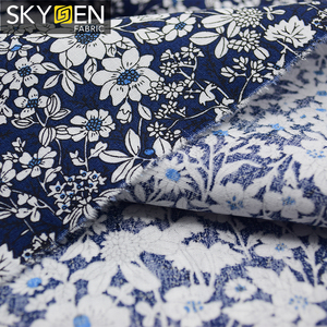 Áo Sơ Mi Skygen Vải Bông 100 Dệt Trơn Mềm Mại In Hoa - Product Image 4