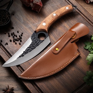 Couteau de <span class=keywords><strong>cuisine</strong></span> pliant en acier inoxydable forgé à la main avec un couteau de poche à manche droit pour une utilisation dans la <span class=keywords><strong>cuisine</strong></span> de l'abattoir - Product Image 5