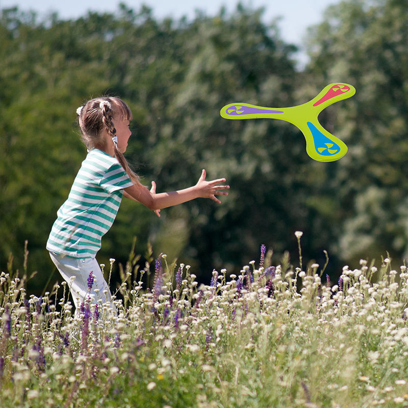 Nievajio 4-tlg. Bumerang Set Für Kinder - Bunte Wurfspiele Für Outdoor Spaß