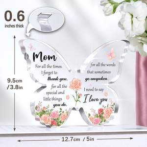 Regalos Personalizados para Papá de Pafu, Forma de Mariposa Acrílica, Regalo para el Día del Padre, del Día de la Madre, Cumpleaños, Aniversario, de Hija o Hijo - Product Image 6