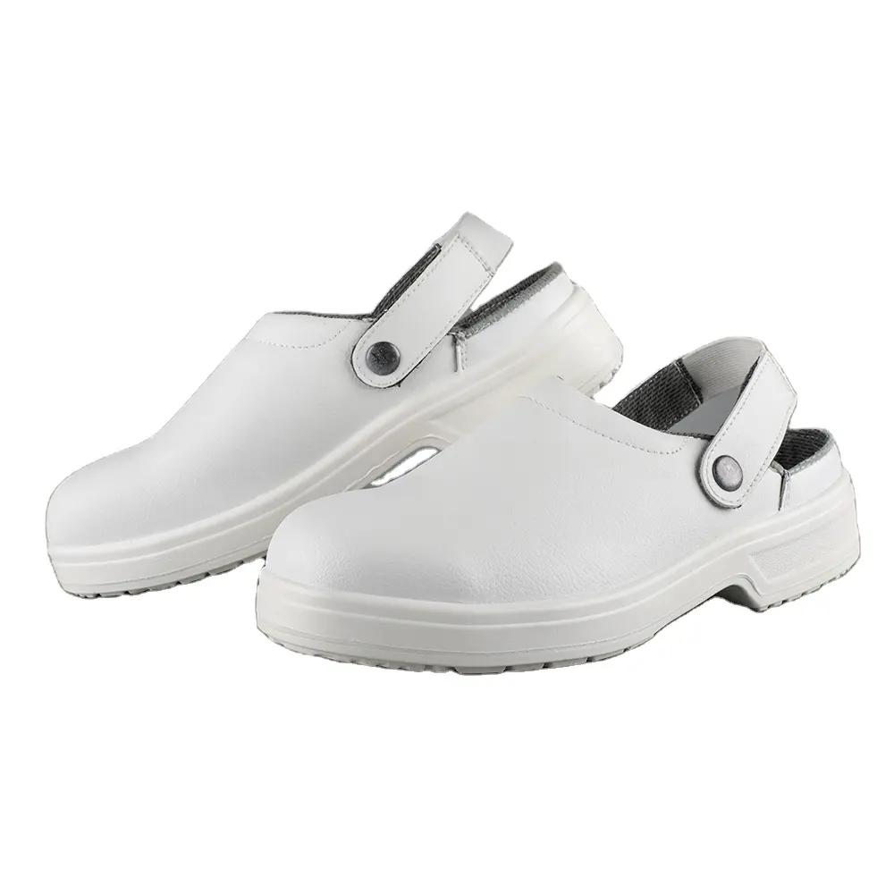 Safety Slippers Shoes Steel Toe White Nursing Shoes For Men Working Medical Shoes