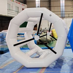 Precio al por mayor PVC Inflable Agua Caminar Rodillos Personalizables Tamaños Colores Resort Hotel Piscina Ocio Entretenimiento - Product Image 2