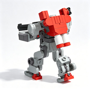 Tower Defender Unit‑3 Tactical Support Mecha Warrior DIY Building Bricks Set Robot building <b>Blocks</b> STEM MOC Wargame Construction - Product Image 5