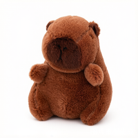 Porte-clés en peluche Capybara, petit, doux, rembourré en coton PP, multi-styles, personnalisable pour la rentrée scolaire, breloque de sac, OEM