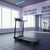Tapis roulant électrique pliable pour la maison, silencieux, équipement de sport et de remise en forme d'intérieur, machine à marcher pour perdre du poids, sans fil, amortissement