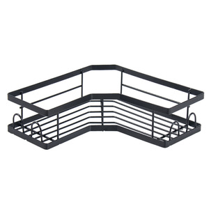 Estante de almacenamiento triangular de hierro forjado para baño, estante de artículos de tocador montado en la pared sin perforaciones, organizador de vajilla de <span class=keywords><strong>Metal</strong></span>, pared de esquina - Product Image 5