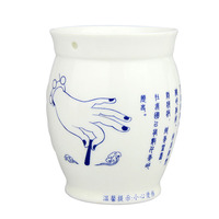 Brûleur de moxa multifonction en céramique pour soulager le stress, outil de moxibustion de santé TCM avec bord de coupe Gua Sha