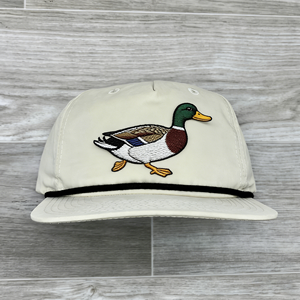 Casquette 5 panneaux personnalisée OEM Vietnam, casquette de sport à visière plate, casquette homme femme avec logo brodé canard - Product Image 3