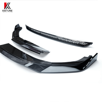 Spoiler de pare-chocs avant T61 2019-2022, 3 pièces, plastique noir brillant, kit carrosserie pour V.W Transporter Multivan, accessoires, kit carrosserie