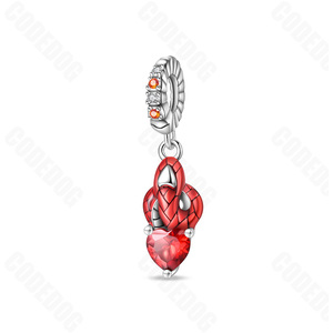 Venta al por mayor pulsera con abalorios encanto Spider-Man circón Chapado en plata encanto joyería fina colgante encanto para bolsos Acier Inoxydable - Product Image 5