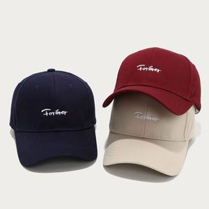 New Custom Logo Trendy Fashion Baseball Cap Simple Embroidered Letter Hard <b>Top</b> Cotton 6 Panel Sports Caps for Women Men - Product Image 3