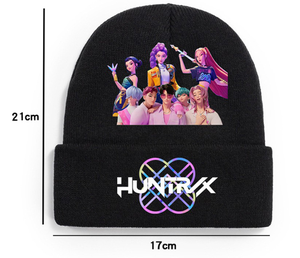 Kpop <span class=keywords><strong>Demon</strong></span> <span class=keywords><strong>Hunter</strong></span> Strick mütze Cartoon Rumi Beanie Männer und Frauen Mode accessoires Film Merch Hut für Geschenk Fan Collection Cosplay - Product Image 2