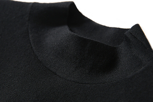 Maglione a collo alto con Pullover a maniche 3/4 da donna lavorato a <span class=keywords><strong>maglia</strong></span> con maniche a <span class=keywords><strong>tre</strong></span> <span class=keywords><strong>quarti</strong></span> - Product Image 5