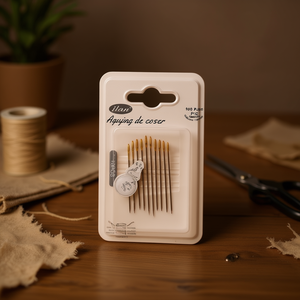 Aghi da cucito Ilan 10 pezzi placcati in oro per cucito a mano - Product Image 3