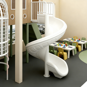 Équipement de terrain de jeu intérieur pour usage domestique, cafés, garderies, enfants : toboggan spiralé, filet d'escalade, maisonnette de jeu, <span class=keywords><strong>parc</strong></span> d'attractions - Product Image 2