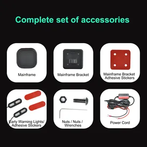 Hệ thống an toàn xe máy hai chiều milimet sóng Radar giám sát điểm mù cảnh báo thay đổi làn đường bao gồm cả máy phụ trợ - Product Image 6