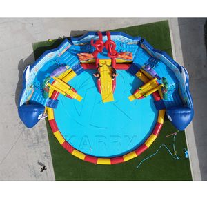 Parc aquatique gonflable géant sur le thème de l'océan avec piscine, toboggan multiple commercial, aire de jeux aquatique gonflable pour événements estivaux - Product Image 3