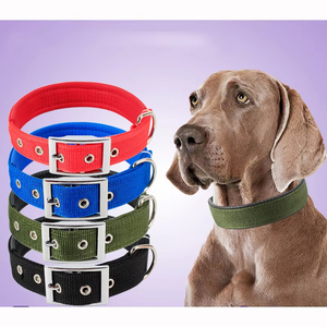 Nuevo <span class=keywords><strong>Collar</strong></span> de Entrenamiento Ajustable de Nailon Personalizado con Hebilla para Perros Grandes, Estilo Táctico Sólido - Product Image 2