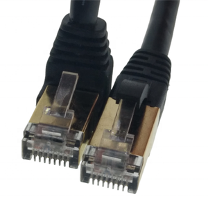 Good Price Right Angle to Straight Rj45 Connector Cat6 FTP 24AWG Black Cat6 FTP Indoor Network Lan Jumper <b>Cable</b> <b>Patch</b> Cord - Product Image 3