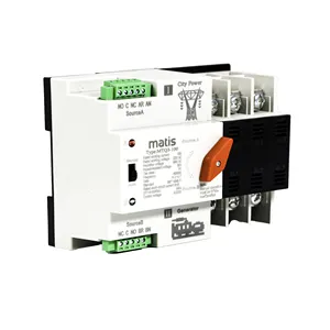 Dual Power Automatic Transfer Switch Electronic Circuit Breaker Changeover Switch with Good Insulation