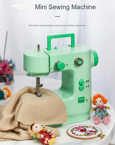 Mini Máquina de Coser Duradera <span class=keywords><strong>con</strong></span> Motor de Cobre y Gancho de Metal |   Máquina de Coser Eléctrica Portátil de Una Sola Aguja <span class=keywords><strong>con</strong></span> Puntada de Bloqueo, para Uso Doméstico, <span class=keywords><strong>Overlock</strong></span> y Zigzag - Product Image 3