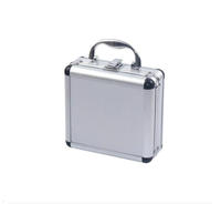 Boîte à outils légère en aluminium, personnalisable, OEM, petite boîte à serrure portable / coffre-fort pour matériel, modèle SHSo25