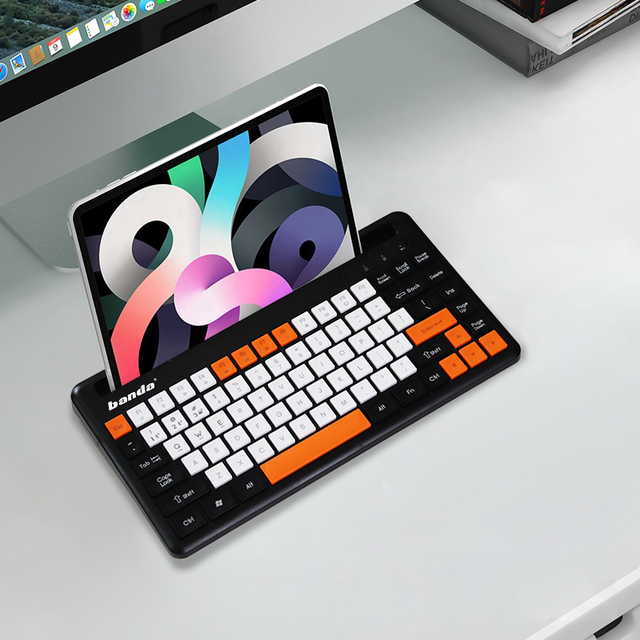 New Trend Ultra Thin USB-C Plastic Tablet Keypad MAC IOS for Multimedia Wireless Keyboard