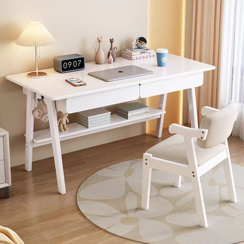 [Blanco elegante] Mesa individual y silla escandinava