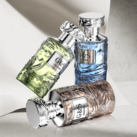 G&S OEM ODM, conception de parfum professionnelle, flacon de parfum carré froissé personnalisé, 30 ml, 50 ml, 100 ml