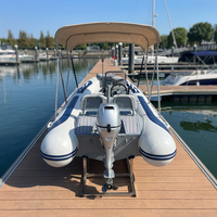 Hedia - Bote de Pesca de Aluminio de 12 Pies, Botes Inflables de PVC 360, Botes de Remo