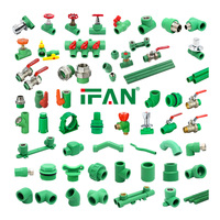 IFAN échantillon gratuit PPR raccords de tuyauterie d'eau matériel de plomberie DIN 8077 PN25 raccords de tuyauterie PPR flexibilité raccords PPR