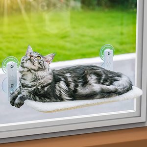 Hamaca para gatos con ventana para interior, cama extraíble y transpirable, se pliega fácilmente - Product Image 1