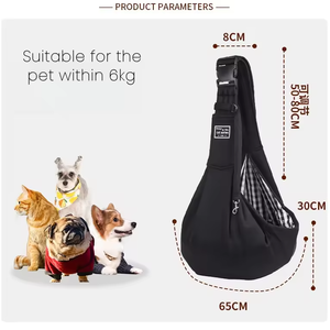 Tas pembawa hewan peliharaan portabel Logo kustom tas bepergian kucing anjing anak anjing tas selempang hewan peliharaan pembawa untuk luar ruangan bahu tunggal - Product Image 3