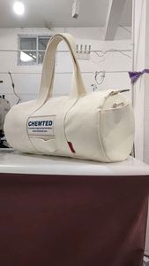 กระเป๋าเดินทางผ้าแคนวาส กระเป๋าเดินทางสุดสัปดาห์ กระเป๋าเดินทางค้างคืน กระเป๋าสะพายกีฬา กระเป๋าเดินทางกลางแจ้งสำหรับผู้หญิง กระเป๋าผ้าฝ้ายแบบกำหนดเอง - Product Image 3