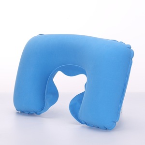 Almohada de viaje en forma de U para coche, oficina, almohada <span class=keywords><strong>inflable</strong></span> para el <span class=keywords><strong>cuello</strong></span>, funda de felpa corta, soporte de Pvc, reposacabezas, cojín suave para enfermería - Product Image 6