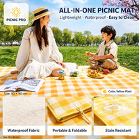 Tapis de pique-nique en aluminium imperméable épaissi, tapis portable anti-humidité pour le camping, tapis de sol pour tente, toutes saisons