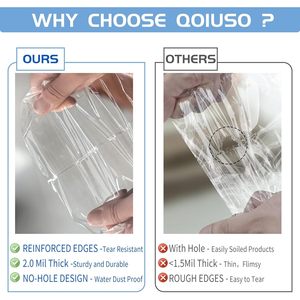 9x11 Inch Clear <b>Plastic</b> Shipping <b>Bags</b> 100 Pack Self Sealing For Clothing <b>Storage</b> Organizing Closet Use - Product Image 4